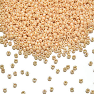 50g Miyuki Rocaille 11/0 Round Seed Beads Opaque Rainbow Pear RR-488