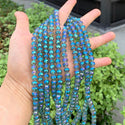140pcs Creative Club Faceted Rondelle Crystal Glass Beads, Green Peridot Shimmer, 8x6mm, Hole ID 1.1mm, CCR836