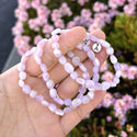 1 Strand Stretch Natural Purple Kunzite Free Form Gemstone Bracelet, 5-8mm Small Beads, Length Selections: 7 inch/7.5 inch