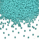 25g Miyuki Rocaille 15/0 Round Seed Beads Opaque Turquoise Green RR-412