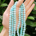 Lab Created Green Amazonite Gemstone Round Beads, 1 Strand/15 Inch, Size Selections: 4mm/6mm/8mm/10mm