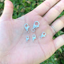 5pcs 925 Sterling Silver Lobster Claw Clasps, Size Selections: 10mm/11mm/13mm/15mm