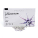 100pcs Genuine Preciosa MAXIMA Chaton Rose Round Flat Back Crystal Rhinestone, Foil Back, Crystal AB, SS5, 1.7-1.9mm, Prm-S52