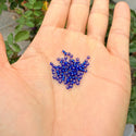 25g Miyuki Rocaille 11/0 Round Seed Beads Silver-lined Cobalt RR-20