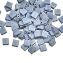 10g Miyuki Full Tila Square Seed Beads 5x5mm, Matte Metallic Silver Grey (TL-2002)