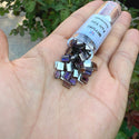 10g Miyuki Full Tila Square Seed Beads 5x5mm, Heliotrope Crystal Clear TL-4554