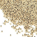 100pcs Real 1/20 14K Gold Filled Seamless Tiny Small Round Beads, 2mm, Hole ID 0.9mm, JK2-A2