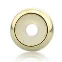 2pcs Real Yellow Gold Plated Sterling Silver Rubber Charm Holder Bead Stopper, Compatible with Pandora All Other 3mm Charm Bracelet, EC27-A2