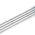 Grade A Natural Hematite Gemstone Cube Beads, White Gold Plated, 2 strands/190pcs Beads, 4mm/Small Tiny, Hole ID 1mm, GFC-K5