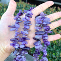 Natural Purple Amethyst Crystal Gemstone Stick Point Beads, Irregular, 7mm-23mm Long, Hole ID 1mm 1 Strand/15 Inch, GZ5-13