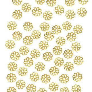 50pcs Tarnish Resistant Bead Caps, 18K Yellow Gold Plated Brass, Size Selections: 6mm/8mm/10mm