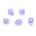 24pcs Adabele Austrian Faceted Teardrop Crystal Beads #5500, Light Violet, 10mm x 8mm, Hole ID 1.1mm, SST-1004