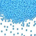25g Miyuki Rocaille 11/0 Round Seed Beads Opaque Turquoise Blue RR-413