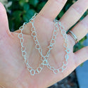 1pc 925 Sterling Silver 6.6mm Heart Link Chain Bracelet, Length Selections: 7 inch/7.5 inch/8 inch