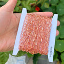 33 Feet Paperclip Cable Copper Chain Link, Bright Coppery, 6.8x2.4mm Large, CW10-A1