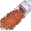 30g Miyuki Delica 11/0 Seed Beads, Duracoat Opaque Orange Terracotta DB2352