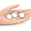 5pcs 316 Surgical Stainless Steel Living Memory Floating Lockets, 28mm Round Waterproof Pendants, MP-A4