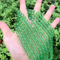 140pcs Creative Club Faceted Round Crystal Glass Beads, Peridot Green, 8mm, Hole ID 1mm, CC2R816