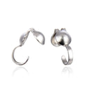 100pcs 4mm 304 Stainless Steel Clamshell Calotte Bead Tips – Open Hook Knot Covers
