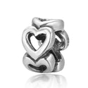 Real 925 Sterling Silver Endless Love Cute Small Bead Charm Spacer