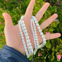 AAA Grade Natural Shell Pearl Round Beads, Freshwater Mother Of Pearl Nacre, Pearl White, 1 Strand/15 Inch, Size Selections: 4mm/6mm/8mm/10mm