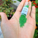 7.5g Miyuki Delica 11/0 Seed Beads, Opaque Pea Green DB724