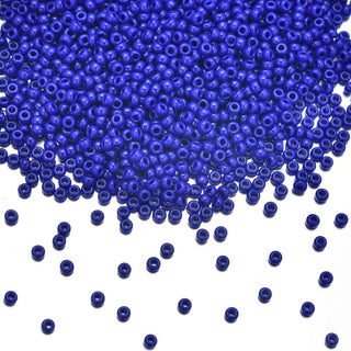 50g Miyuki Rocaille 8/0 Round Seed Beads Opaque Cobalt RR-414