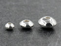 100pcs 4mm 304 Stainless Steel Saucer Rondelle Spacer Beads – Small, Loose, Silver Tone (4mm/6mm)