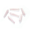 4pcs Natural Pink Rose Quartz Gemstone Tower Wand, 52mm Loose Cut Stones, G3P-D8