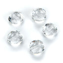 25pcs Adabele Austrian Faceted Flat Round Coin Crystal Beads #5052, Crystal Clear, 10mm, Hole ID 1.2mm, SSMR1001