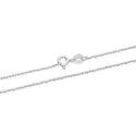 1pc 925 Sterling Silver Bead Link Chain Necklace, 1mm, Thin Small, Length Selections: 18 inch/20 inch/22 inch