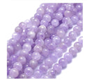 Natural Purple Lavender Jade Gemstone Round Beads, 15 Inch/1 Strand, Size Selections: 6mm/8mm/10mm