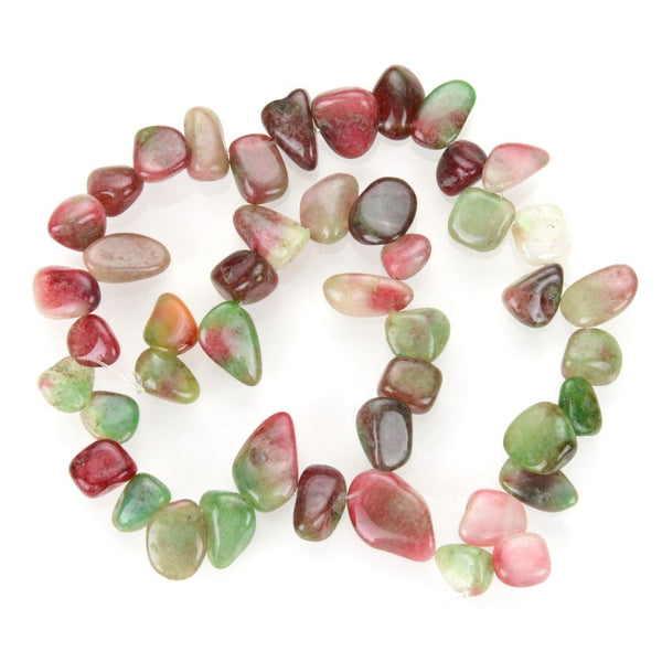 Natural Ruby Zoisite Gemstone Petal Keishi Beads, Irregular, 10mm-20mm, Hole ID 1mm, 1 Strand/15 Inch, GZ6-48