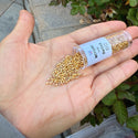 7.5g Miyuki Delica 11/0 Seed Beads, Opaque 24Kt Gold Plated DB31