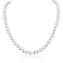 Natural Grade A+ Potato Round White Cultured Freshwater Pearl Necklace, 7-8mm Pearl Strand, Length Selections: 16 inch/18 Inch