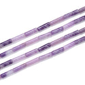 Natural Purple Mica Phosphosiderite Gemstone Cylinder Tube Beads, 13x4mm, Hole ID 1mm, 14.5 Inch/1 Strand, GH-H13
