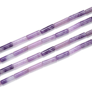 Natural Purple Mica Phosphosiderite Gemstone Cylinder Tube Beads, 13x4mm, Hole ID 1mm, 14.5 Inch/1 Strand, GH-H13