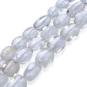 Natural Clear Crystal White Quartz Gemstone Tumbled Nugget Beads, Irregular, 10mm-13mm, Hole ID 1mm, 1 Strand/15 Inch, GZ4-3