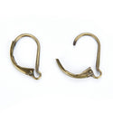 50pcs Interchangeable Leverback Earring Hooks, Antique Bronze Plated Brass, 17mm, CF260-4