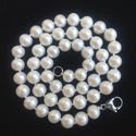 Natural Grade AAA+ Round White Cultured Freshwater Pearl Necklace, 8-9mm Pearl Strand, Length Selections: 16 inch/18 Inch