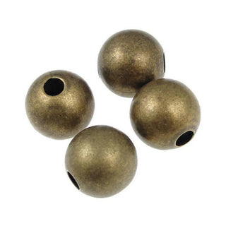 500pcs Small Tiny Seamless Smooth Round Beads, Antique Bronze Plated Brass, Tarnish Resistant, Size Selection: 2mm/3mm/4mm
