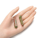 4pcs Natural Unakite Gemstone Tower Wand, 52mm Loose Cut Stones, G3P-D9