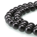 AAA Natural Black Agate Gemstone Round Beads, 15 Inch/1 Strand, Size Selections: 4mm/6mm/8mm/10mm