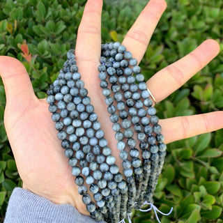 Natural Eagle Hawk's Eye Quartz Gemstone Round Beads, 15 Inch/1 Strand, Size Selections: 6mm/8mm/10mm