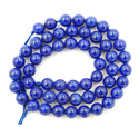 Natural Grade A Blue Lapis Lazuli Gemstone Round Beads, 15 Inch/1 Strand, Size Selections: 6mm/8mm/10mm