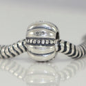 1pc Solid 925 Sterling Silver Delight Melon Bead Charm, Compatible with Pandora All Other Charm Bracelet, EC105