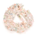 Natural Morganite Beryl Gemstones Chip Beads, Free Form, 5mm-8mm, Hole ID 1mm, 1 Strand/31 Inch, GZ1-29
