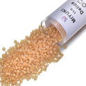 7.5g Miyuki Delica 11/0 Seed Beads, Matte Rainbow Light Topaz DB852
