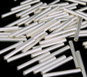 100pcs Tarnish Resistant Straight Tubes, Sterling Silver Plated Brass, Hole ID 1.2mm, Size Selections: 10x2mm, 20x2mm