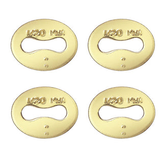 20pcs 1/20 14K Gold Filled Small Oval Chain Quality Tags, JK9-C2